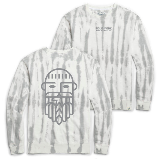 Bold Monk Sweatshirt in Limestone Tie Dye