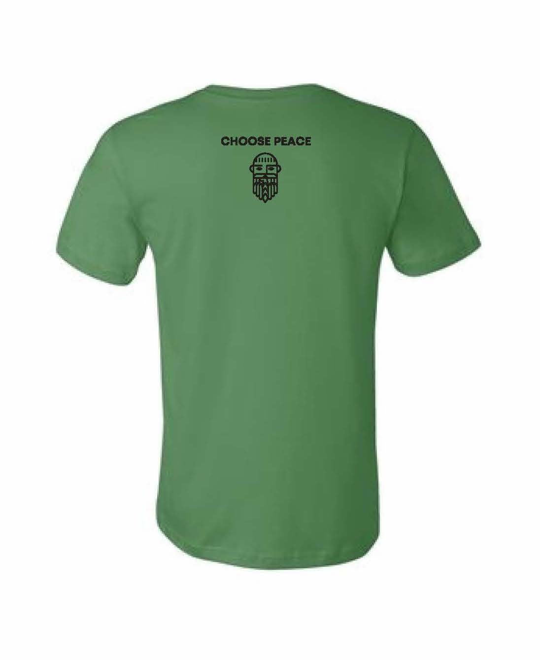 "Choose Peace" T-Shirt in Leaf Green