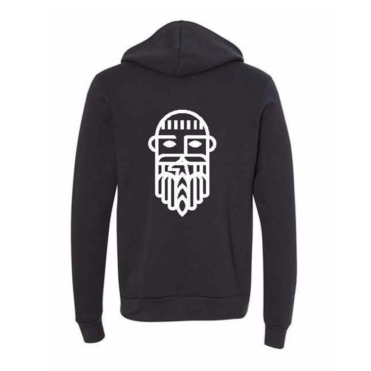 Bold Monk Light Weight Zip Hoodie (Black)