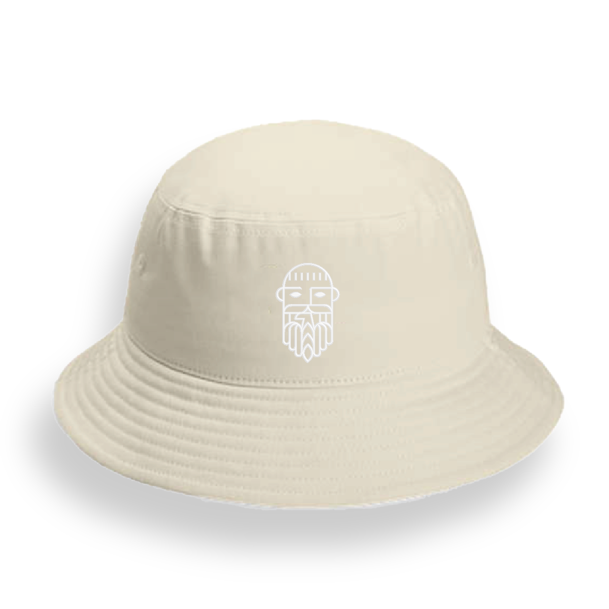 Bold Monk Bucket Hats - White & Tan