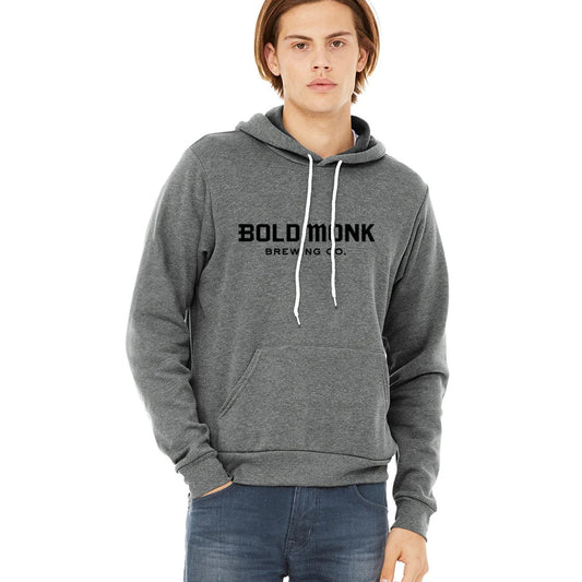 Bold Monk Hoodie in Light Grey Heather